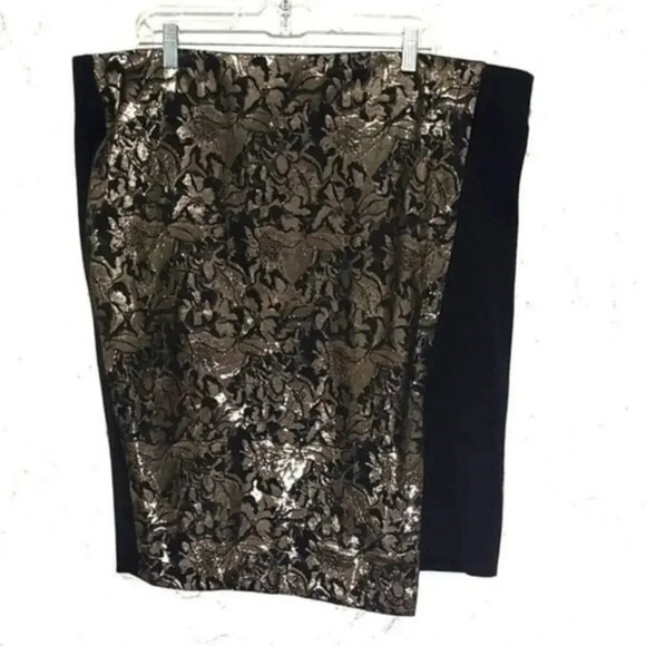 Lane Bryant Metallic mini Skirt‎ - Picture 1 of 5